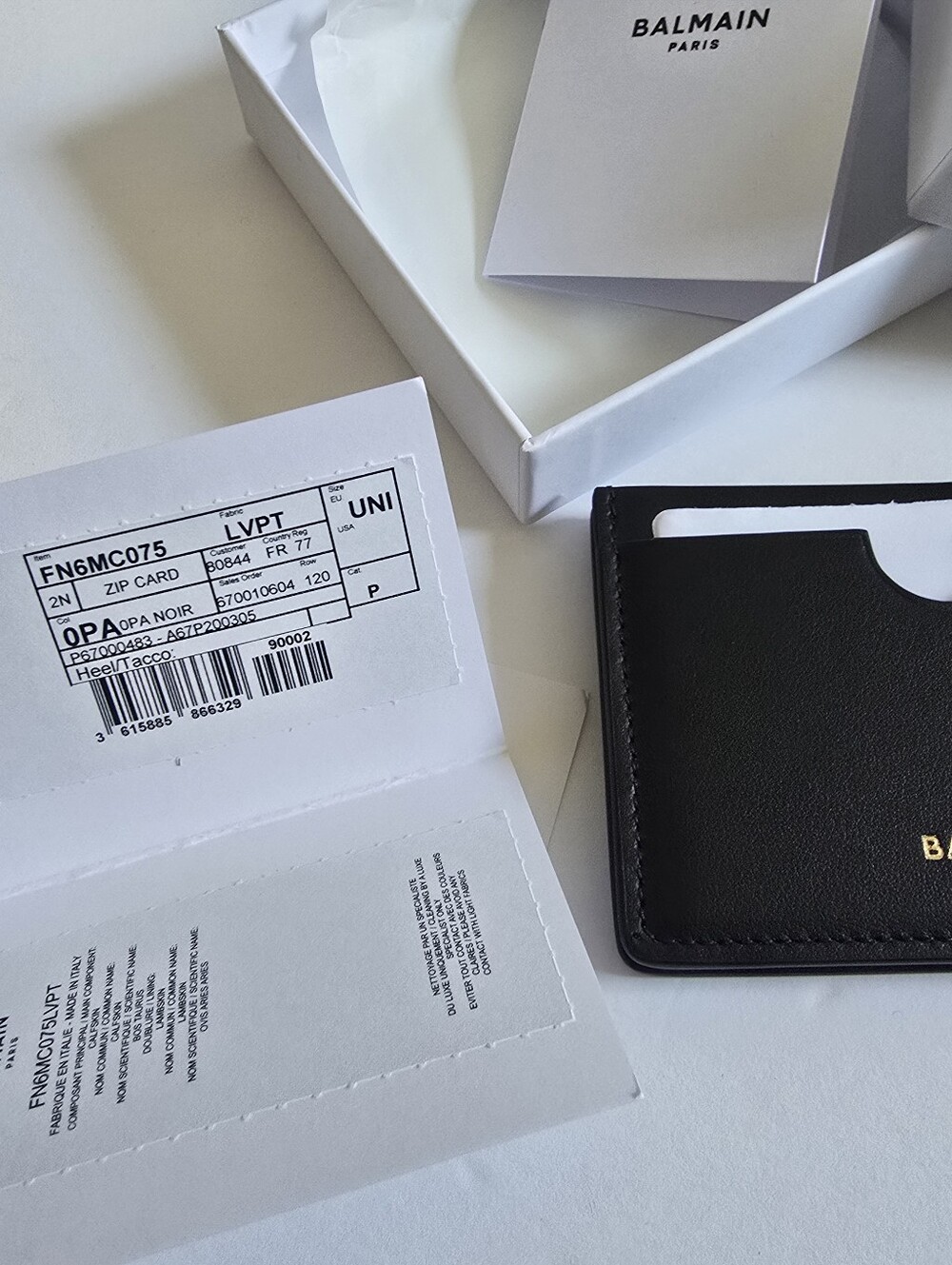 BALMAIN Leather Cardholder Black - Picture 10 of 10